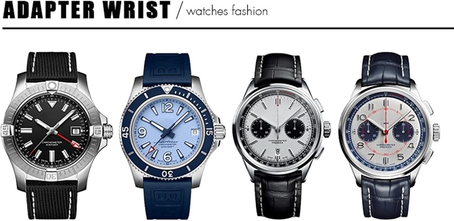 ブライトリングBreitling ブルーミリタリーレザー22/20mm 656x